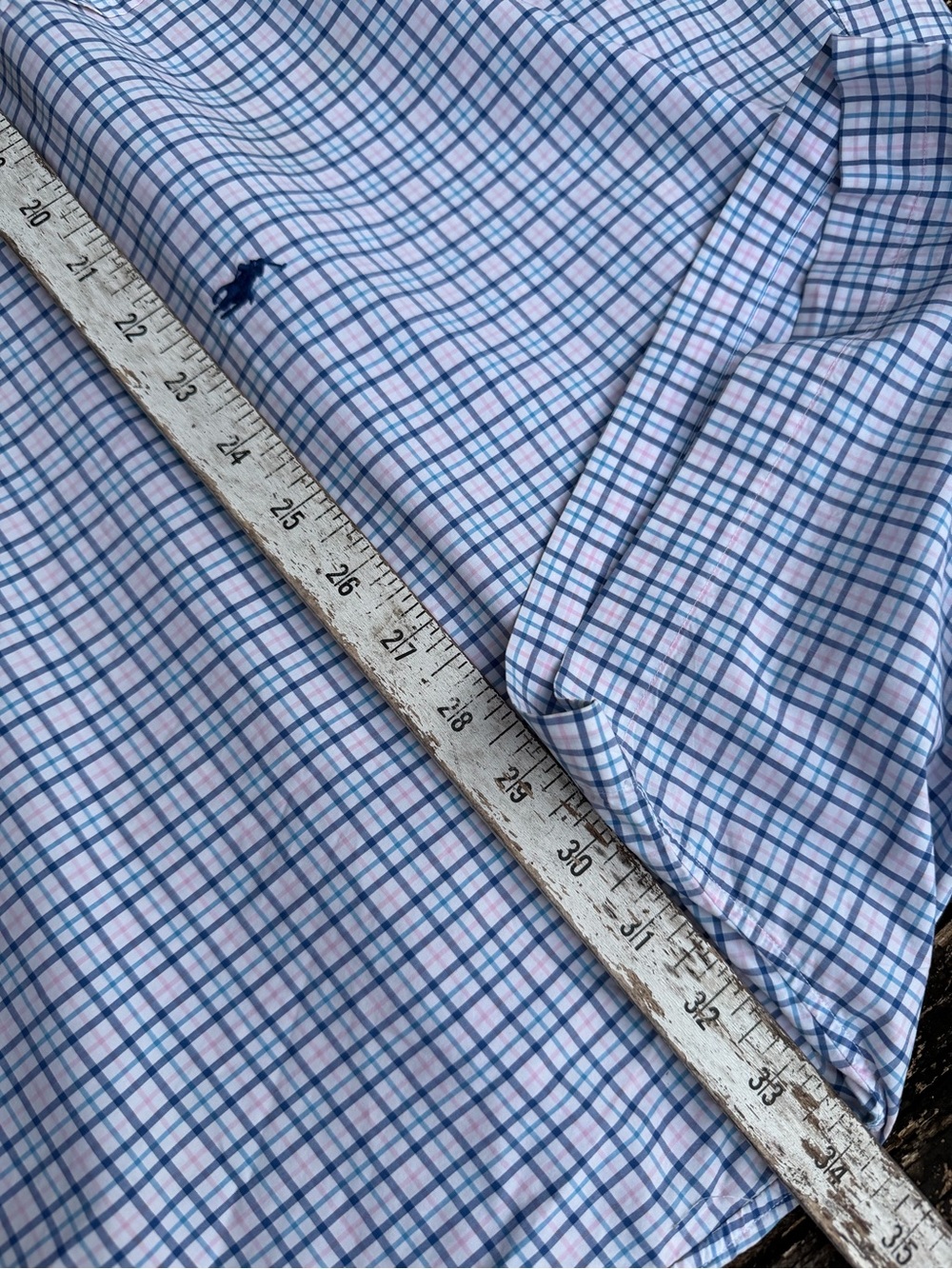 Polo Ralph Lauren 4XLT White/Blue/Pink Plaid Short-Sleeve Button-Down Shirt P7 - Picture 4 of 7